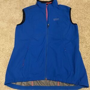 Gore Bike Wear Windstopper Vest Cycling Bicycle in Blue Women’s Size L Full Zip